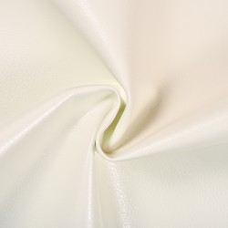 Ткань Дерматин (Кожзам) для мебели, цвет Белый (на отрез)  в Курске