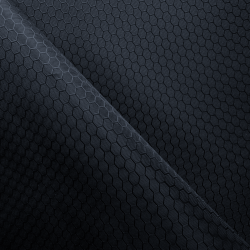 Ткань Оксфорд 300D PU Рип-Стоп СОТЫ, цвет Черный (на отрез)  в Курске