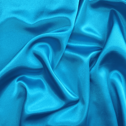*Ткань Атлас-сатин, цвет Голубой (на отрез)  в Курске