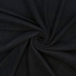 Флис Односторонний 130 гр/м2, цвет Черный (на отрез)  в Курске
