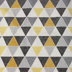 Интерьерная ткань Дак (DUCK), принт &quot;Малые Треугольники&quot; (на отрез)  в Курске