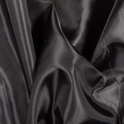 Ткань подкладочная Таффета 190Т, цвет Черный (на отрез)  в Курске
