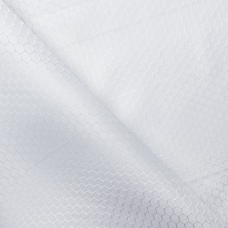 Ткань Оксфорд 300D PU Рип-Стоп СОТЫ, цвет Белый (на отрез)  в Курске