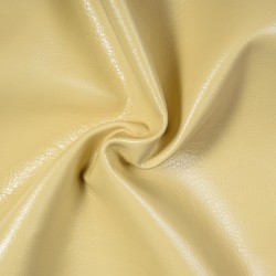 Ткань Дерматин (Кожзам) для мебели, цвет Кремовый (на отрез)  в Курске