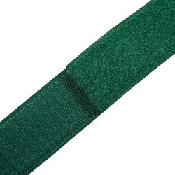 Контактная лента 40мм (38мм)  Зелёный (велькро-липучка, на отрез)  в Курске