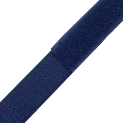 Контактная лента 25мм цвет Тёмно-Синий (Велькро-липучка), на отрез  в Курске