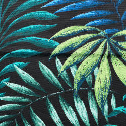 Интерьерная ткань Дак (DUCK), принт &quot;Тропические листья&quot; (на отрез)  в Курске