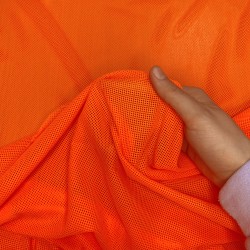 Трикотажная Сетка 75 г/м2, цвет Оранжевый (на отрез)  в Курске