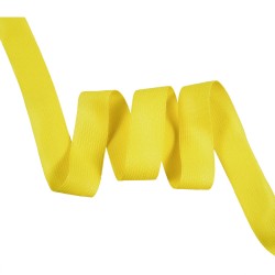 Окантовочная лента-бейка, цвет Жёлтый 22мм (на отрез)  в Курске