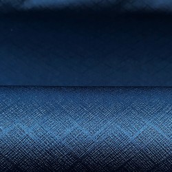 Ткань Блэкаут для штор светозатемняющая 100% &quot;Орнамент Синий&quot; (на отрез)  в Курске